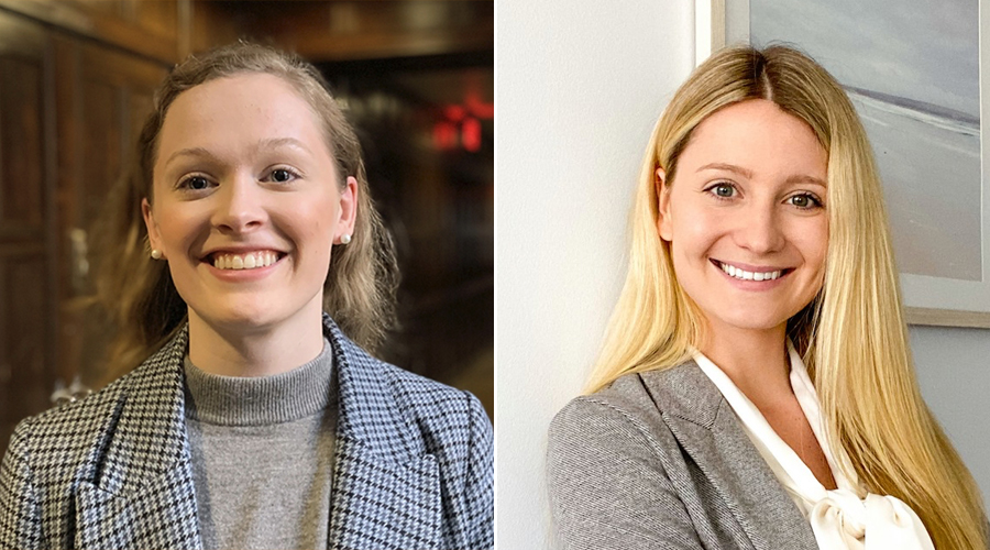 Undergraduate student Emily Davis (biology) and graduate student Haley Zeliff (Master of Environmental Studies) have both been recognized as Dean’s Scholars for their exceptional academic work.