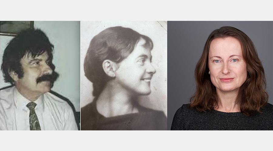 (L-R) Dr. Rudolph Masciantonio, Elsie Phare, Emily Wilson