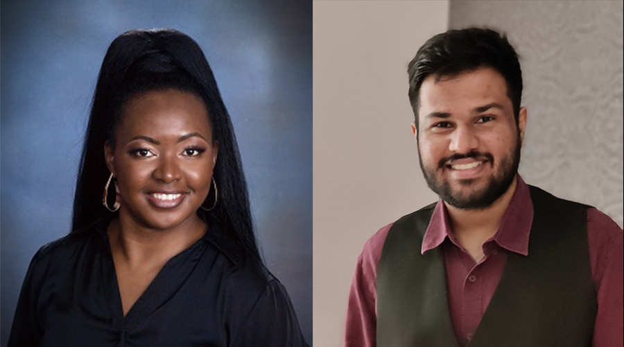 Undergraduate student Nancy Makale and graduate student Akshay Venkatesh have been recognized as Dean's Scholars for their outstanding academic work. 